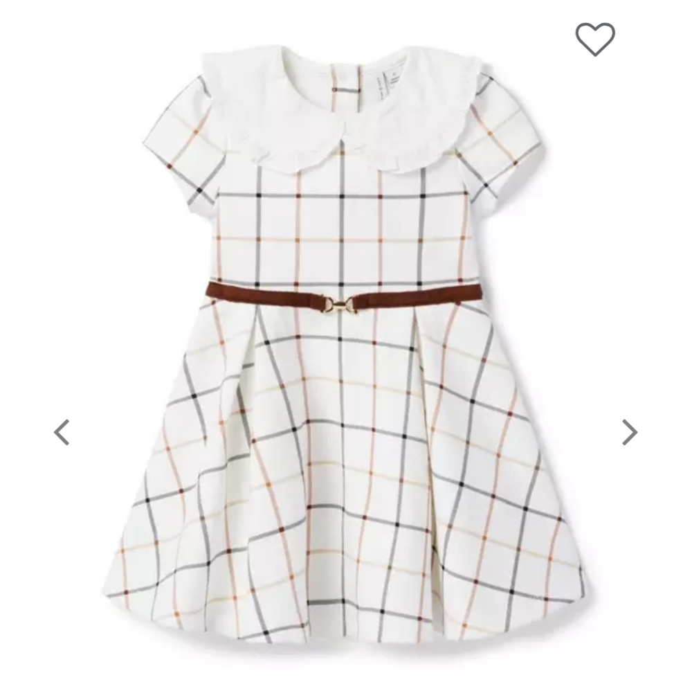 Janie And Jack NWT The Statement Collar Equestrian Dress 2T
